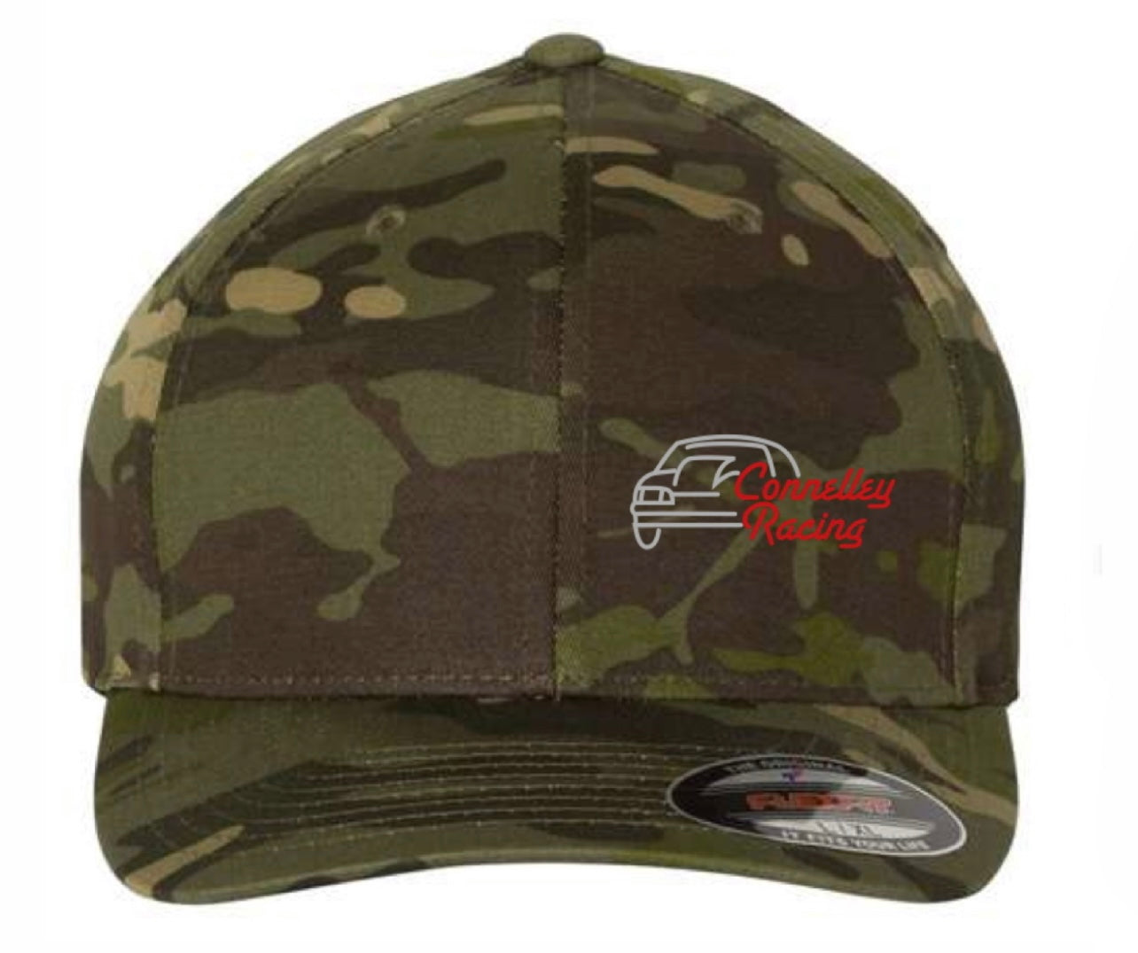 Green Camo Flex Fit Hat