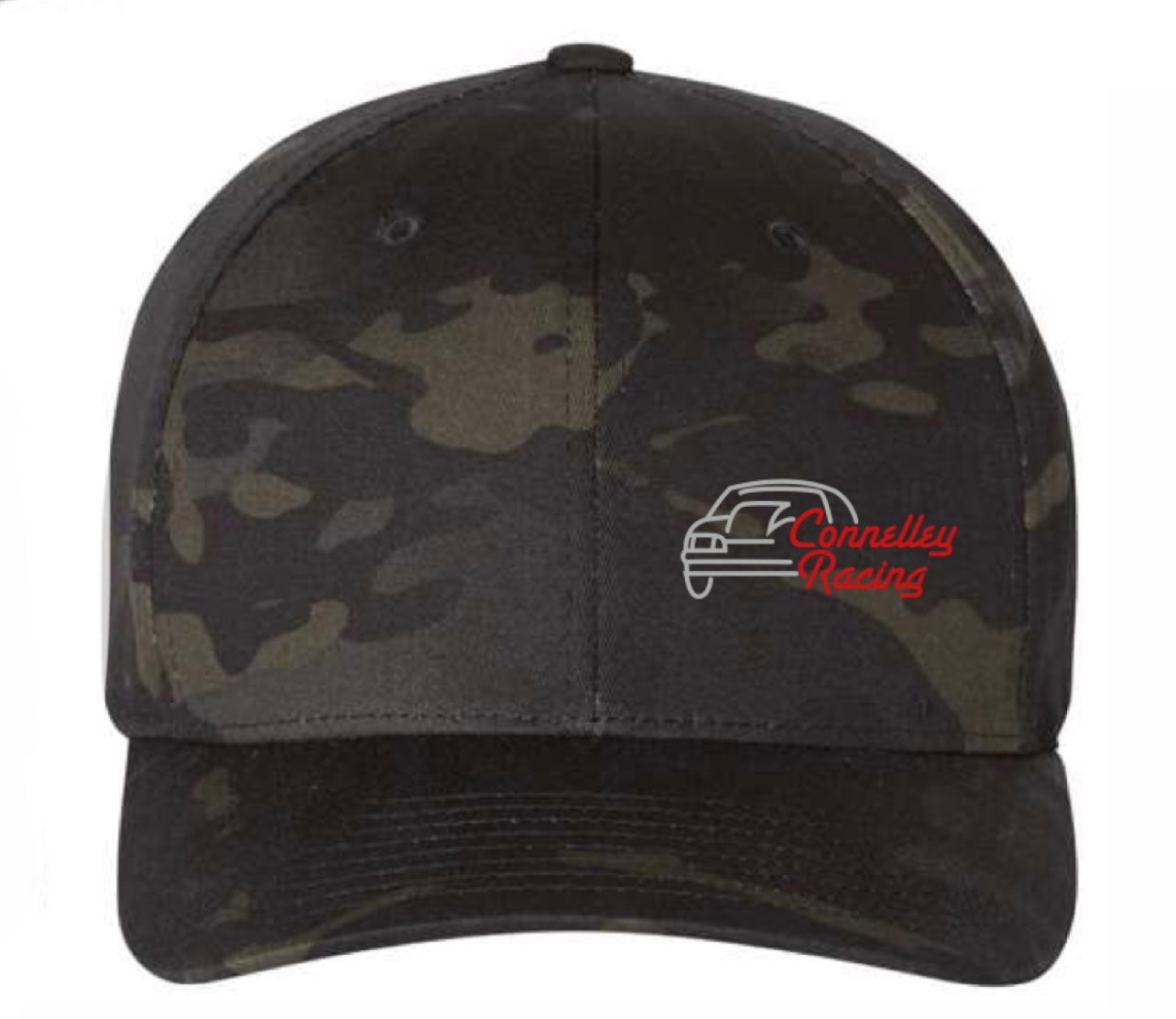Black Camo Flex Fit Hat